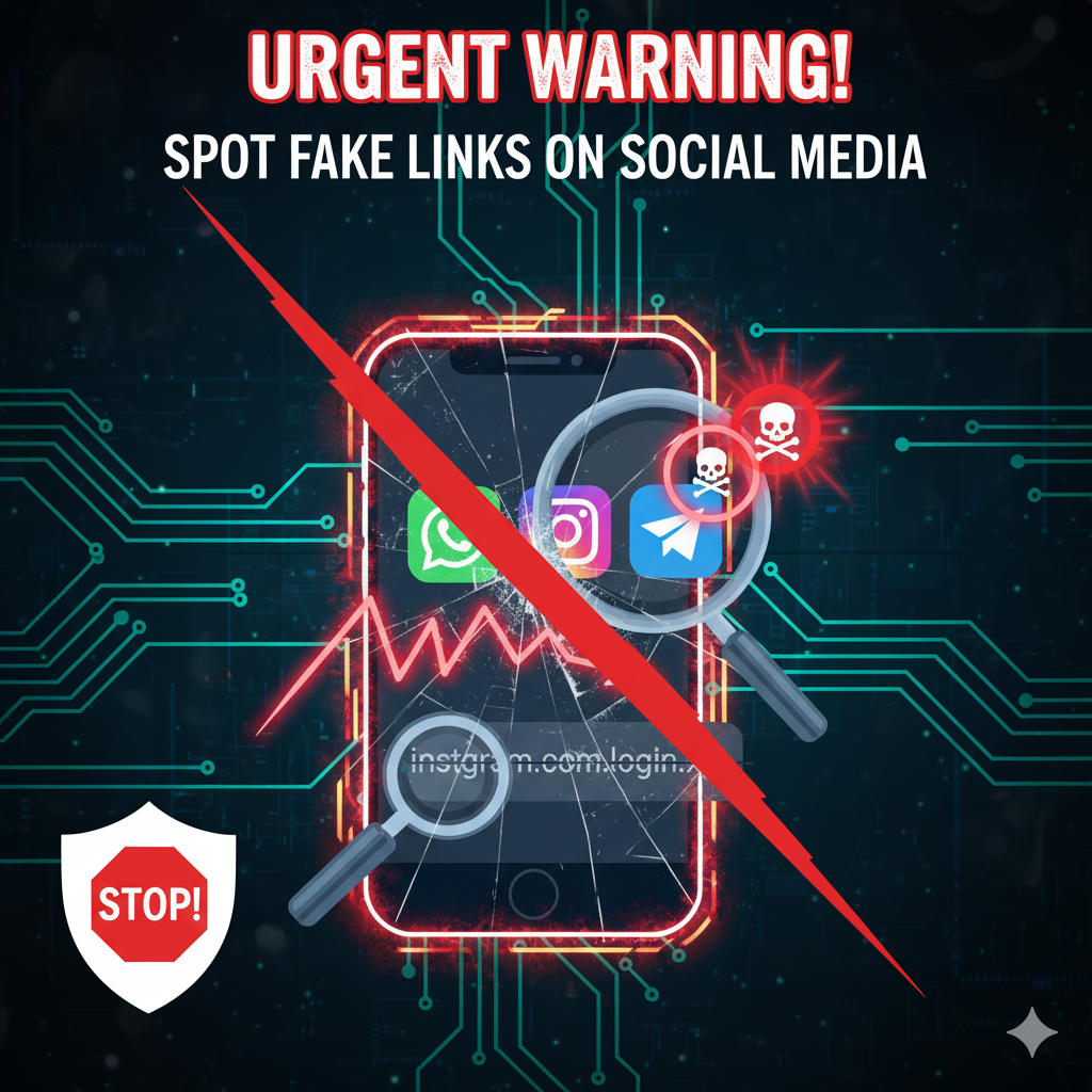 social media fake links