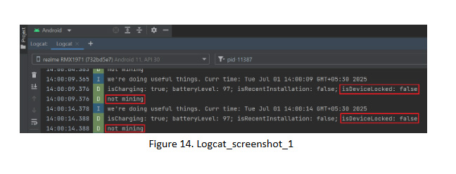 Logcat screenshot 1